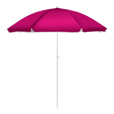 Strand napernyő d&amp;ouml;nthető funkci&amp;oacute;val 220 cm r&amp;oacute;zsasz&amp;iacute;n foto