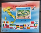 Romania 1990 - Colite C.M. de Fotbal Italia (doua poze) MNH