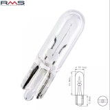 Bec bord 12V 1.2W T5 halogen - lumina alba