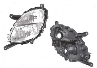 Proiector ceata Kia Picanto (Ta), 06.2011-12.2014, fata, Stanga, 5 usi, cu daytime running light; H27W/2 (GE881)+P21W, DEPO foto