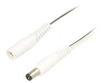 Cablu Alimentare DC Alb 2m 5,5/2,1mm 2x0,5mm&sup2;