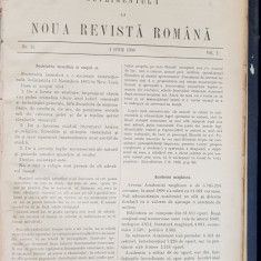 NOUA REVISTA ROMANA pentru POLITICA, LITERATURA, STIINTA SI ARTA - 1900