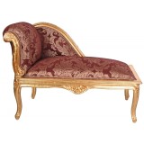 Sofa lemn masiv auriu tapiterie rosie, canapea living lucrata manual, solida