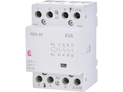 Contactor modular 63A 4ND R63-40 230V Eti 002463450 foto