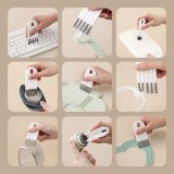 Perie de curățat tastatura, flexibilă, 4x9 cm, alb, CMCLASS
