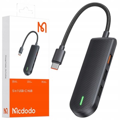 Mcdodo Adaptor Hub Usb-C Splitter Splitter 3X Usb Sd/Tf foto