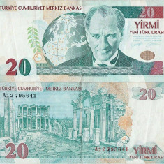 2005 , 20 new turkish lira ( P-219 ) - Turcia