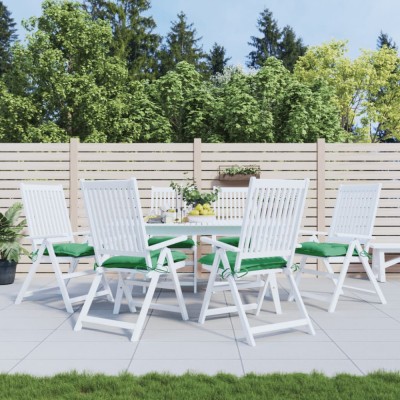 Gossi perne de scaun, 6 buc., verde, 40x40x7 cm, textil oxford foto