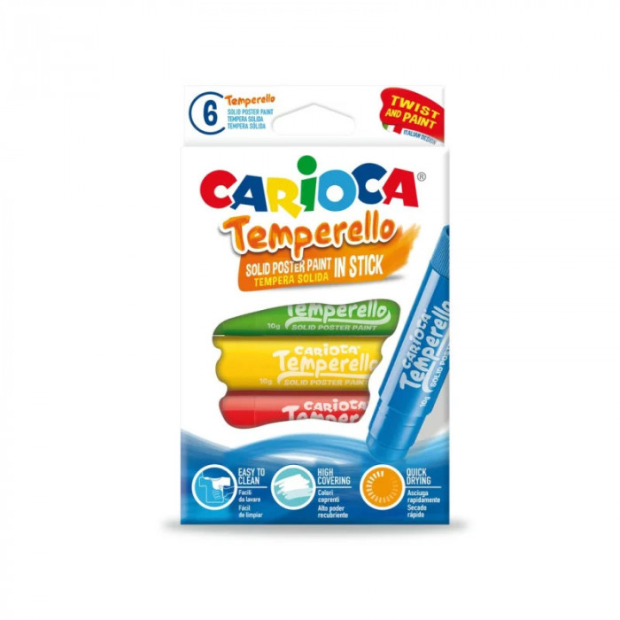 Creion-tempera Carioca Temperello 6/set