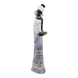 Cumpara ieftin Statueta decorativa, Negresa cu cos de fructe, 44 cm, 1737H
