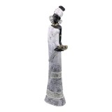 Statueta decorativa, Negresa cu cos de fructe, 44 cm, 1737H