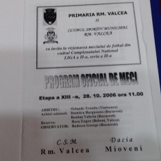 program CSM RM. Valcea - Dacia Mioveni