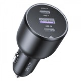 Cumpara ieftin Incarcator Auto UGREEN EC705, 130W, 5A, 1 x USB-A - 2 x USB-C, Gri