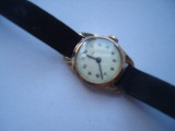 Ceas dame mecanic Kelton, carcasa aurita, defect, cheita blocata, Analog, Casual, Placat cu aur