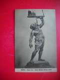HOPCT 24100 MUZEUL NATIONAL STATUETA SILENO UBBRICO - NAPOLI -- ITALIA --CP VECHE - NECIRCULATA