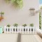 Gossi pat inaltat gradina design gard alb 150x30x30cm lemn pin tratat