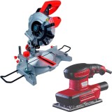 Raider RD-MS21 + RD-SA08 - Fierastrau circular stationar 1400 W 210x25.4 mm + Slefuitor cu vibratii 260 W 187x90 mm