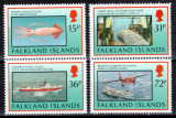 Falkland 1993, Mi #588-591**, fauna marina, pescuit, vapoare, MNH! Cota 13 &euro;!, Nestampilat