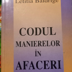 CODUL MANIERELOR IN AFACERI LETITIA BALDRIGE T