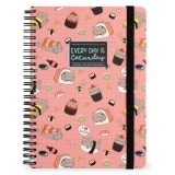 Caiet dictando cu spirala, A5, Pisica Sushi, Legami