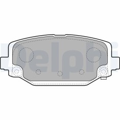 DELPHI LP2499 set placute frana,frana disc foto