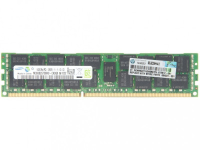 Memorie Server HP 16GB (1x16GB) Dual Rank x4 PC3-12800R (DDR3-1600) Registered CAS-11- 672612-081, 684031-001 foto