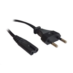 CABLU alimentare Spacer casetofon, 1.8m, intrare Euro plug, iesire C7, 10A, negru, &quot;SPPW-EUPG-C7-10A-1.8&quot; (timbru verde 0.08 lei)