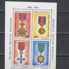 M1 TX8 5 - 1994 - Decoratii militare romanesti - bloc dantelat