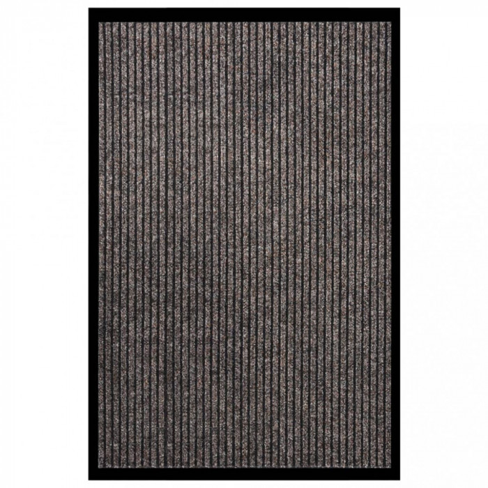 vidaXL Covoraș de ușă, bej, 80x120 cm, cu dungi 331603