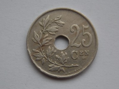 25 CENTIMES 1922 BELGIA-flemish legend foto