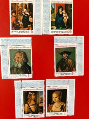 BURUNDI, PICTURA DURER - SERIE COMPLETĂ MNH foto