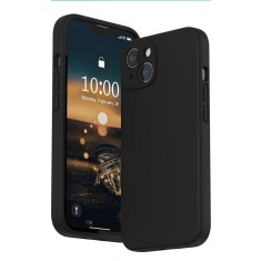 Husa silicon protectie camera cu microfibra in interior Iphone 13 Negru