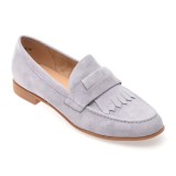 Mocasini IMAGE mov, V706C25, din piele intoarsa