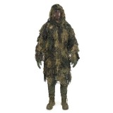Costum de camuflaj Mil-Tec Parka Ghillie Anti Fire - Woodland MARIMEA M/L , NOU NEFOLOSIT .