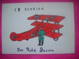HOPCT 15092 DER ROTE BARON [ BARONUL ROSU] AVION -GERMANIA--CARTE POSTALA RADIO AMATOR / RADIOAMATORI CARICATURA -CIRCULATA