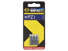 Capăt șurubelniță Pozidriv PZ1 25mm 3buc.