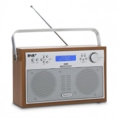 Auna Akkord, nuc, radio digital, portabil, DAB + / FM PLL, radio, ceas cu alarma, LED-uri foto