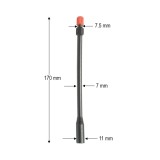 Prelungitor valva roata camion 170 mm din plastic compozit negru