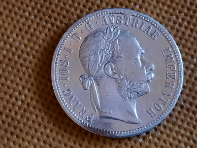 AUSTRIA 1 FLORIN 1878 foto