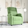 VidaXL Fotoliu de masaj, verde deschis, catifea 342413