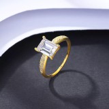 Inel din Argint de Logodna Elegant Gold-- Arg398N, Argintboutique