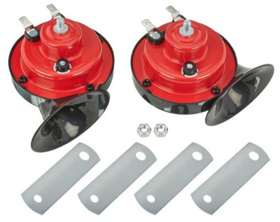 Set 2 Buc Claxoane Goarna Ton Inalt + Ton Jos Electro-Pneumatic Meyle Audi A3 8L1 1996-2003 118dB 410/510Hz 72W 12V 100 951 0009 foto