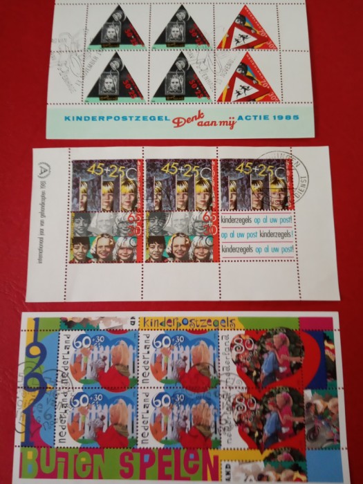 OLANDA - 3 BLOCURI ȘTAMPILATE