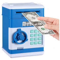 Pusculita Interactiva cu Cifru Number Bank Pentru Monede si Bancnote