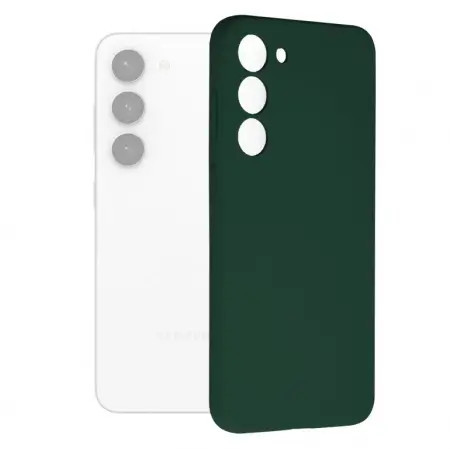 Husa Samsung Galaxy S23 Plus Verde Slim Mat cu Microfibra SoftEdge