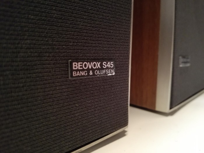 Set Boxe Bang &amp; Olufsen model Beovox S45 - made DENMARK/stare Perfecta