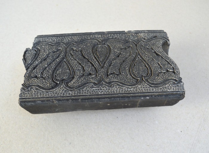 Tipar de lemn sculptat pentru imprimari textile Asia de SE