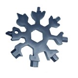 Breloc-unealta multifunctionala 18-in-1 Snowflake Negru