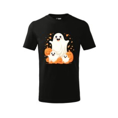 Tricou Personalizat Copii Halloween , Fantome Dragalase si Dovleci