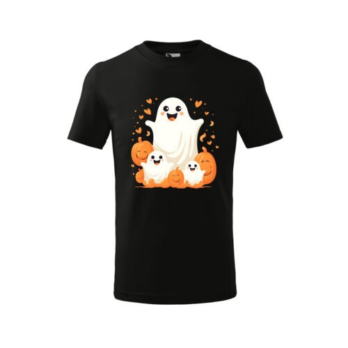 Tricou Personalizat Copii Halloween , Fantome Dragalase si Dovleci